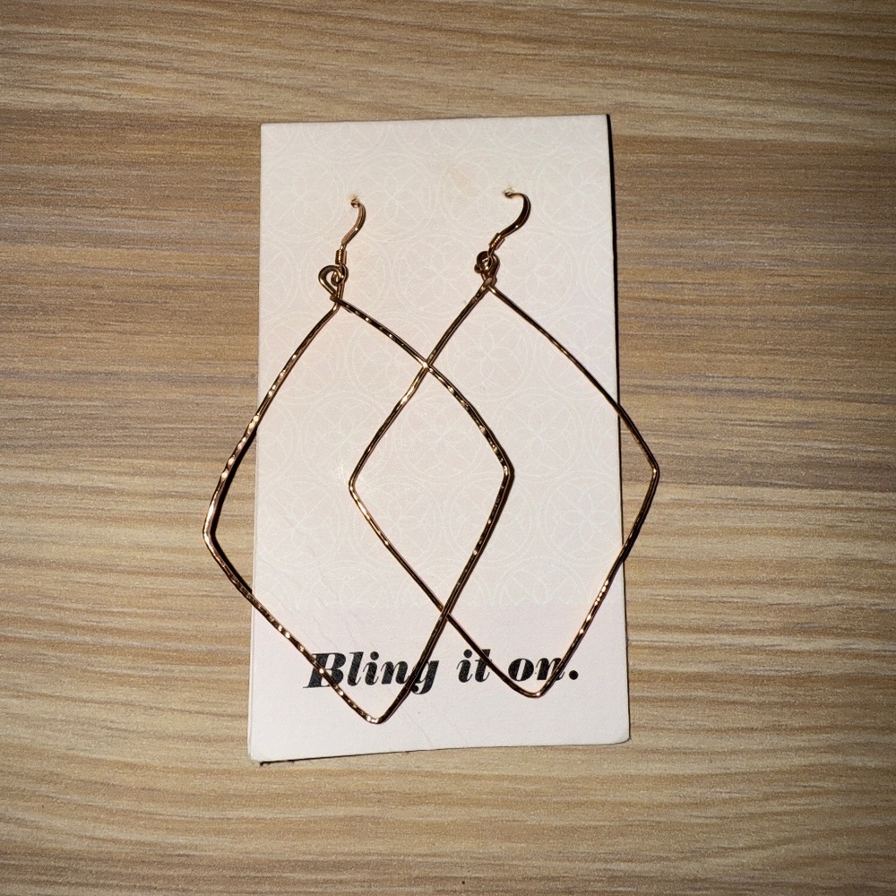 Rose Gold Diamond Earrings